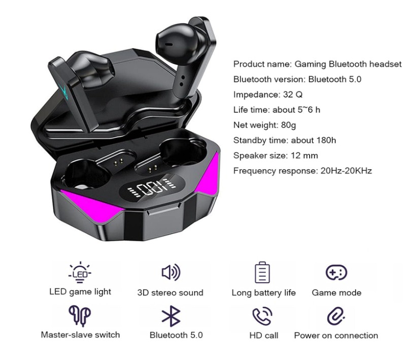 Audífonos Gamer Bluetooth